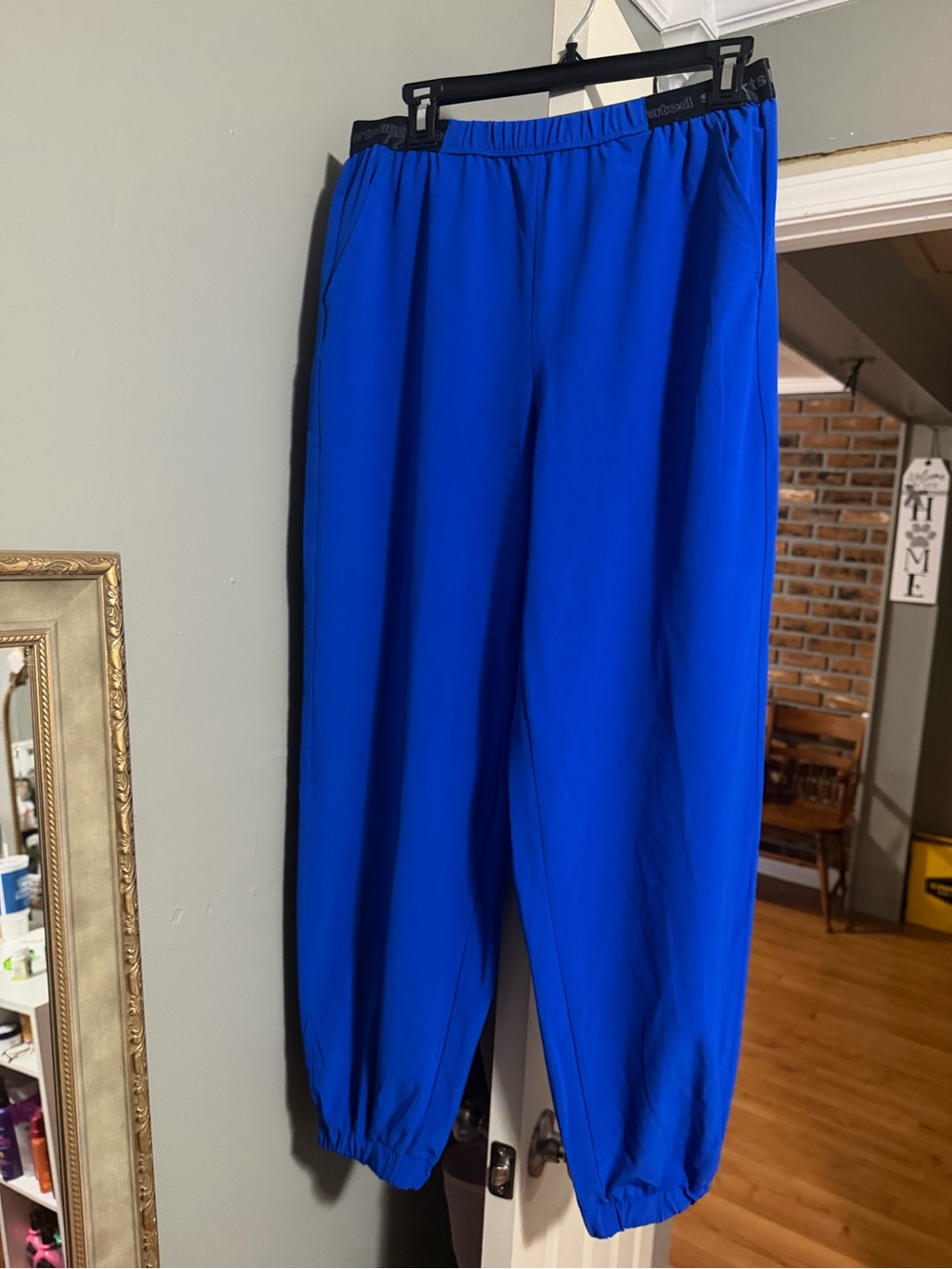 Sports Illustrated Blue Elastic-Waist Jogger Pants